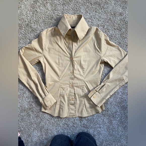 Vintage Sisley Dramatic Collar Button Down - Picture 6 of 10